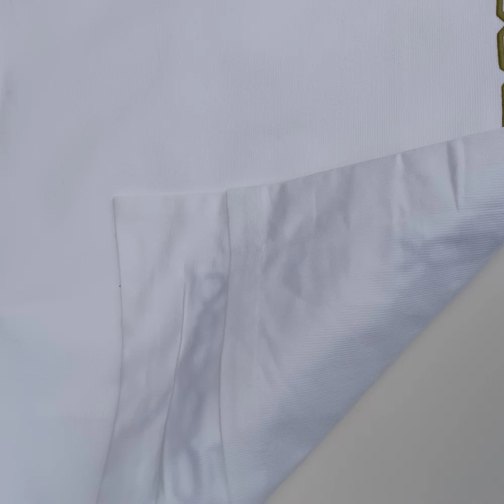 Pottery Barn Cotton Bedford Cord Standard Sham w/ Green White Chain Trim